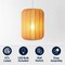 Jonathan Y Aurelia 13.75" 1-Light Scandinavian Japandi Adjustable Lantern Metal w/Ribbed Cocoon Capsule Shade L JYL4207D - alternate 2