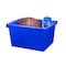 Storex 4 Gallon Storage Bin, Blue 61451U06C - alternate 4