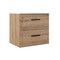 Homeroots 24" Natural Wood Floating Bathroom Vanity With White Sink And Two Drawers 624196 - alternate 1