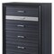 Homeroots 34" Black Solid Wood Six Drawer Chest 348187 - alternate 2