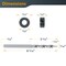Powertec 3/8" Shank Pocket Hole Drill Bit with 6.5" Stop Collar for Pocket Hole Jig System, 1  Set 71934 - alternate 3