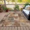 Homeroots 10' X 14' Brown Beige And Charcoal Abstract Washable Indoor Outdoor Area Rug 630764 - alternate 3