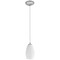 Access Lighting Champagne, Pendant, Brushed Steel Finish, White Stone Glass 28012-1C-BS/WHST - alternate 3