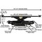 Atlas Automotive Equipment Atlas Equipment 3,500 Lb. Sliding Bridge Jack XH-PROJACK35-FPD - alternate 2