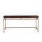 Homeroots 63" Dark Mango Manufactured Wood Rectangular Writing Desk With Three Drawers 482428 - alternate 2