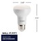 Bulbrite LED Filament 7.5W Dimmable R20 Light Bulbs, Frost Glass, Medium E26 Base, 3000K, 525lu, 4PK 862808 - alternate 5