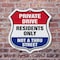 Signmission Private Driveway Shield Sign Private Dri, 6 inch X 6 inch, Plastic Sign, 2PK SHI-P-2PACK-6-436 - alternate 3