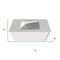 Homeroots 24" White Wood Floating Bathroom Vanity With White Sink And Two Drawers 624117 - alternate 2