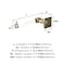 Amerock Glacio Clear/Golden Champagne Contemporary Single Post Toilet Paper Holder BH36061CBBZ - alternate 3