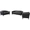 Flash Furniture Living Room Set, 29" to 31" x 29", Upholstery Color: Black 111-SET-BK-GG - alternate 1