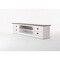 Homeroots 71in Distressed White and Brown Wood Entertainment Unit with Four Drawers 397709 - alternate 2