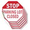 Signmission Stop Parking Lot Closed, 4 inch X 4 inch, Vinyl Decal, 5PK OC-D-5PACK-4-117 - alternate 1