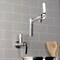 Kingston Brass Wall Mount Pot Filler Faucet, Brushed Nickel KS4108KL - alternate 4