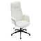 Leisuremod Infini High Back PU Leather Swivel Desk Chair, Padded Armrests, Iron Base IO47WL - alternate 3