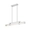 Z-Lite Benoit Brushed Nickel 1 Light Linear Chandelier 1959-44L-BN-LED - alternate 2
