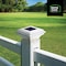 Home Zone Security Outdoor Solar Post Cap Lights for 3.5'' x 3.5'' and 4'' x 4'' Posts, White, 2PK ELI1243G - alternate 2