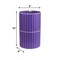 Happimess Cecil Modern 4.13-Gallon Faux Wicker Cylinder Waste Basket, Purple/White HPM1100E - alternate 3