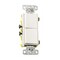 Hubbell Wiring 15 Amp Rocker Single-Pole Combo 2X Switch, White RCD101W - alternate 1