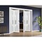 Sartodoors Sliding Closet Double Bi-fold Doors Planum 2102 White Solid Core Modern Interior PLANUM2102DBF-WS-72 x 96 (4* 18x96) - alternate 4