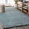 Jonathan Y Pata Hand Woven Chunky Jute with Fringe Light Blue/Gray 10 ft. x 13 ft. Area Rug NRF103B-13 - alternate 1