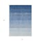 Homeroots 10' X 14' Blue And Gray Ombre Washable Indoor Outdoor Area Rug 595804 - alternate 3