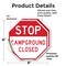 Signmission Stop Campground Closed, 6 inch X 6 inch, Vinyl Decal, 2PK OC-D-2PACK-6-285 - alternate 3