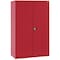 Sandusky Lee Storage Cabinet, 72 in H, 46 in W, 24 in D, Recessed, Keyed, Red, 4 Shelves EA4R462472-01 - alternate 2