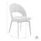 Armen Living Lucia Swivel Upholstered Dining Chair in Gray Fabric with Black Metal Legs - Set of 2 LCLUSIGRYBLK - alternate 2