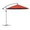 Pure Garden 10-Foot Offset Patio Umbrella with Cross Base, Orange 50-102-TC - alternate 1