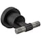 Brizo Litze Two-Handle Wall Mount Tub Filler Handle Kit, T-Lever Matte Black/Luxe Steel HL70433-BLSL - alternate 1
