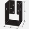 Simpson Strong-Tie Outdoor Accents ZMAX 4X6 Concealed Flange Joist Hanger APHH46 - alternate 2