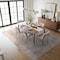 World Rug Gallery Blue Washable Rug - Traditional Pattern, Flat Pile for Living Room or Office 9 ft x 12 ft WR173BLUE9X12 - alternate 2