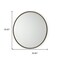 Homeroots 36" Gold Metal Round Accent Mirror 607284 - alternate 3