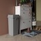 Regal Altair 23 Gallon Square Gray Plastic Trash Can with Drop Shot Swing Lid, Space-Saving Design ZR-TC-100-GR-23-SW-KIT - alternate 2