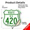 Signmission Route Marker Shield Sign Us 420, 6 inch X 6 inch, Vinyl Decal, 2PK SHI-D-2PACK-6-477 - alternate 2