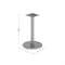 Flash Furniture Beverly 18in. Round Restaurant Indoor/Outdoor Table Base with 3in. Dia. Table Height Column, Silver XU-TR18-SLV-GG - alternate 2