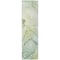 Homeroots 8' Runner Green Abstract Washable Non Skid Indoor Outdoor Runner Rug 559380 - alternate 3