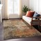 Homeroots 3' X 5' Khaki Brown And Copper Abstract Washable Indoor Outdoor Area Rug 606134 - alternate 3
