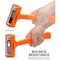 Neiko 4 LB Dead Blow Hammer, Neon Orange 02849A - alternate 3