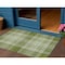 Homeroots 3' X 5' Green Black And Ivory Plaid Washable Indoor Outdoor Area Rug 596333 - alternate 1