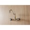 Kingston Brass Two-Handle Wall Mount Tub Faucet, Polished Nickel KS1026PKX - alternate 3