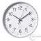 Clockswise Silver 8-In Analog Clock - Silent, Non-Ticking for Wall, Office Desk, Table and Shelf QI004744.SI.8 - alternate 1