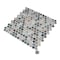 Apollo Tile Lucenza 12x12 in. Green Beige Matte Recycled Glass Penny Round Mosaic Tile (10.56 sq ft/case) 12PK APLGIO88SWRPENA - alternate 2