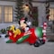 Gemmy Airblown Animated Christmas Inflatable Mickey Mouse and Pluto in Airplane 54 in. Inflatable 36893 - alternate 2