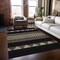 Homeroots 5' X 8' Black Ivory And Wheat Southwestern Washable Indoor Outdoor Area Rug 613886 - alternate 2