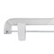 Nahanco 14in White Hi- Impact Plastic Heavy Weight Skirt/Pant Hanger w/ Long Hook and Plastic Clips., 100PK 1600PCLH - alternate 2