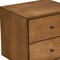 Homeroots 26" Solid Wood and Wood Two Drawer Nightstand 399263 - alternate 2