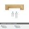 Amerock Appoint 3 in & 3-3/4 in 76mm & 96 mm Center-to-Center Champagne Bronze Cabinet Cup Pull BP36762CZ - alternate 2