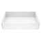 Vigo Magnolia Modern White Matte Stone 21 in. L x 14 in. W x 5 in. H Rectangular Vessel Bathroom Sink VG04010 - alternate 1