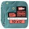 Tarpex 10' x 12' Green Heavy-Duty Weather Resistant 6.5 oz. 70% Shade Polyethylene Mesh Truck Tarp GMT-TA-1012 - alternate 1